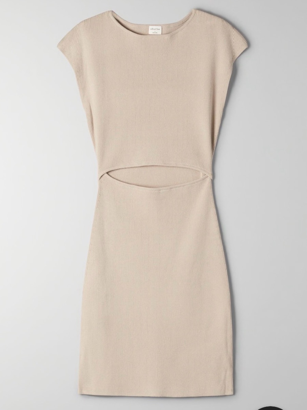 Wilfred Free Cut-Out Knit Mini Dress